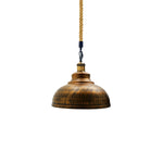 Brushed Copper Pendant Shade Modern Hemp Hanging Retro Light~1940-3