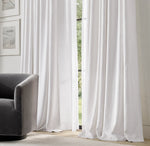 Organic Linen Curtains UK | European Flax | Grommet, Tab Top, Rod Pocket Curtains |  Blackout & Thermal | 20+ Colours | Custom Sizes-1