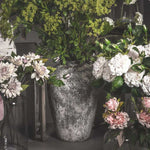 Aged Stone Tall Ceramic Vase-1