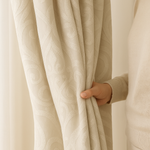 Luxury Linen Damask Jacquard Curtains – Made-to-Measure | Blackout / Cotton Lined-3