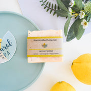 Lemon Sorbet Soap Bar - Lemon, lemongrass and Poppy seeds - 3 different styles-0