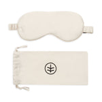 Silk Sleep Eye Mask in Wheat (Eucalyptus Silk)-0