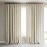 Natural Undyed 100% Pure Wool Blackout Curtains | Custom Made to Measure | Choice of Liners & Heading Styles-4
