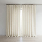 Natural Undyed 100% Pure Wool Blackout Curtains | Custom Made to Measure | Choice of Liners & Heading Styles-1