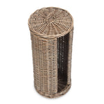 Open Round Rattan 3 Toilet Roll Holder-2