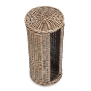 Open Round Rattan 3 Toilet Roll Holder-2
