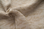 Eco Friendly Hemp Fabric with Organic Leaf Print for Curtains & Cushions - GOTS Certified, 240gsm, 147cm Wide - By the Metre-0
