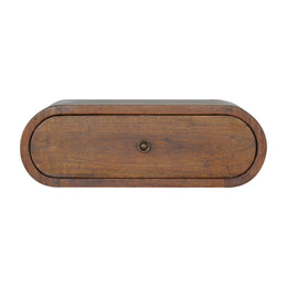 Wall Mounted Round Chestnut Bedside for resale