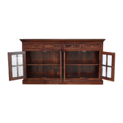 bulk Large Cherry Sideboard with 4 Glazed Doors for