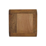 Mini Curved Oak-ish Wall Mounted Bedside for wholesale