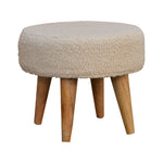 wholesale IN3434 - Boucle Cream Petite Footstool for resale