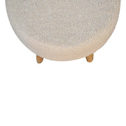 IN3434 - Boucle Cream Petite Footstool for resell