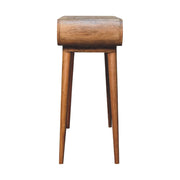 Amaya Oak-ish Nordic Style Console Table-1