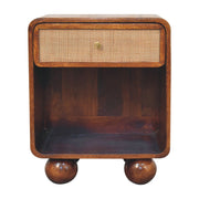 Chestnut Open Woven Bedside-1