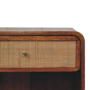 Chestnut Open Woven Bedside-4