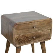 Curved Classic Grey Washed Bedside for resell