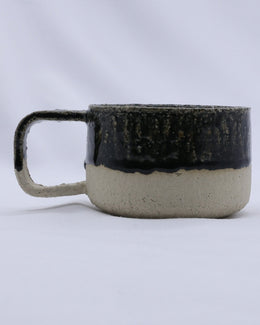 Bluvio Grande Handmade Milled Stoneware Big Ceramic Mug-0