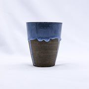 Blulume Quadra Blue Handmade Ceramic Smoked Grey Stoneware Tall Ceramic Cup-0