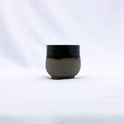 Bluverde Tazza Handmade Ceramic Smoked Grey Stoneware Short Cup-0