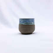 Blulume Tazza Handmade Ceramic Smoked Grey Stoneware Short Cup-0