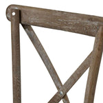 Light Oak Cross Back Dining Chair-1