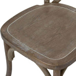 Light Oak Cross Back Dining Chair-2