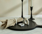 Cassis Linen Table Napkin Beige Set-2