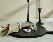 Cassis Linen Table Napkin Beige Set-2