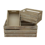 Oak Effect Open Top Wooden Storage Crate-0
