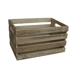 Oak Effect Open Top Wooden Storage Crate-1