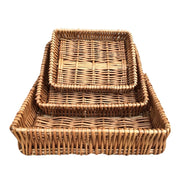 Shallow Wicker Serving Tray-0