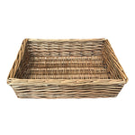 Antique Wash Rectangular Straight Sided Wicker Tray-3