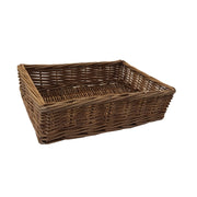 Large Double Steamed Storage Wicker Tray-0