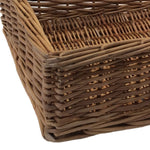 Large Double Steamed Storage Wicker Tray-1