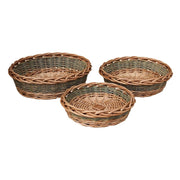 Unpeeled Willow Round Wicker Tray-0