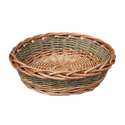 Unpeeled Willow Round Wicker Tray-2