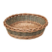 Unpeeled Willow Round Wicker Tray-3