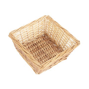 Light Steamed Square Split Willow Wicker Tray-0