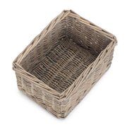 Wicker Grey Wash Storage Tray-3