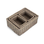 Wicker Grey Wash Storage Tray-1