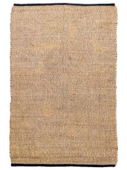 Braided Natural Jute Rug - 186 x 146 cm-0