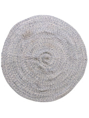 Braided Natural Jute Rug - 94 x 94 cm-0
