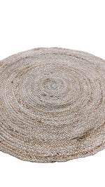Braided Natural Jute Rug - 82 x 82 cm-2