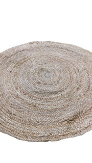 Braided Natural Jute Rug - 82 x 82 cm-2