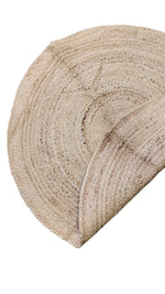 Braided Natural Jute Rug - 107 x 107 cm-3