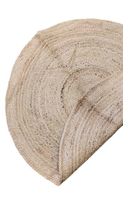 Braided Natural Jute Rug - 107 x 107 cm-3