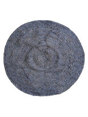 Braided Overdyed Jute Rug - 104 x 104 cm-0