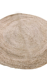 Braided Natural Jute Rug - 116 x 116 cm-3