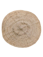 Braided Natural Jute Rug - 91 x 91 cm-0