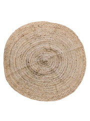 Braided Natural Jute Rug - 91 x 91 cm-0
